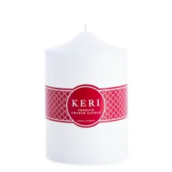Church Pillar Candle White (10x15cmH)