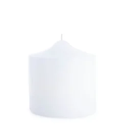 Church Pillar Candle White (10x10cmH)