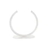 Circular Metal Vase White (25cmH)