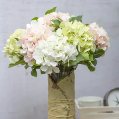 Claire Hydrangea Short Stem Green (52cmH)