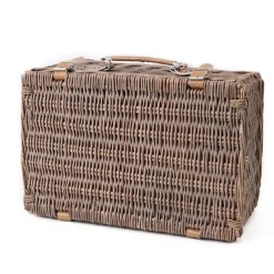 Classic 4 Person Picnic Basket Brown (42x28x20cmH)