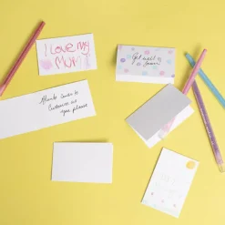 Classic Folded Card & Envelope Blank White Pack 25(10cmx6.5)