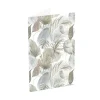 Classic Gift Card & Envelope Neutral Leaves Pk25(6.5x10cmH)