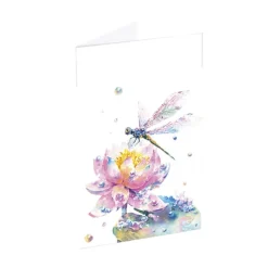 Classic Gift Card & Envelope Dragonfly Pk25 (6.5x10cmH)