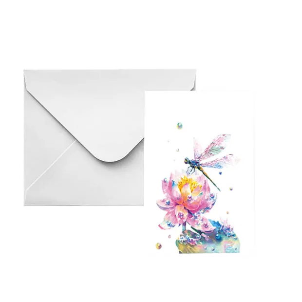 Classic Gift Card & Envelope Dragonfly Pk25 (6.5x10cmH)