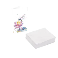 Classic Gift Card & Envelope Dragonfly Pk25 (6.5x10cmH)
