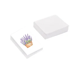 Classic Gift Card & Envelope Lavender Pk25 (6.5x10cmH)