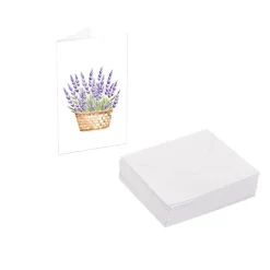 Classic Gift Card & Envelope Lavender Pk25 (6.5x10cmH)