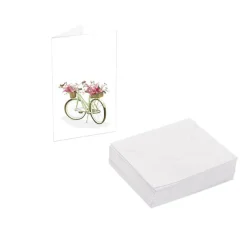 Classic Gift Card & Envelope Garden Bike Pk25 (6.5x10cmH)