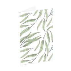 Classic Gift Card & Envelope Gum Leaves Pk25 (6.5x10cmH)