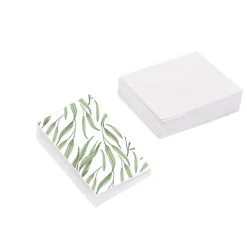Classic Gift Card & Envelope Gum Leaves Pk25 (6.5x10cmH)