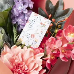 Classic Gift Card & Envelope Elegant Blooms Pk25(6.5x10cmH)