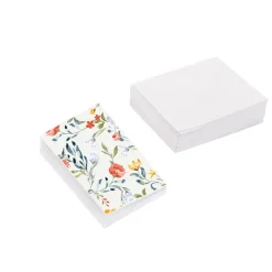 Classic Gift Card & Envelope Elegant Blooms Pk25(6.5x10cmH)
