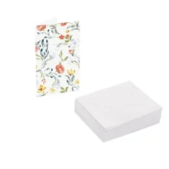 Classic Gift Card & Envelope Elegant Blooms Pk25(6.5x10cmH)