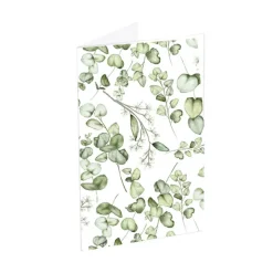 Classic Gift Card & Envelope Eucalyptus Pk25 (6.5x10cmH)