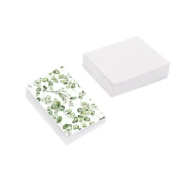 Classic Gift Card & Envelope Eucalyptus Pk25 (6.5x10cmH)