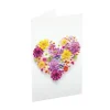 Classic Gift Card & Envelope Heart Blooms Pk25 (6.5x10cmH)