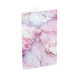Classic Gift Card & Envelope Pink Marble Pk25 (6.5x10cmH)