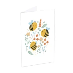 Classic Gift Card & Envelope Buzzing Bees Pk25 (6.5x10cmH)