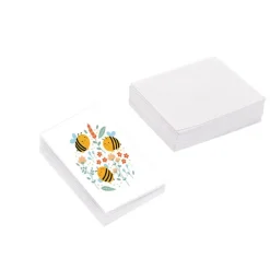 Classic Gift Card & Envelope Buzzing Bees Pk25 (6.5x10cmH)