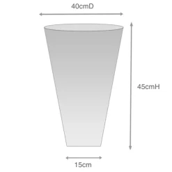 Clear Cello Sleeve V Shape OPP 40mic (40cmDx45cmH) Pack 50