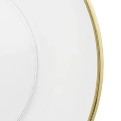 Clear Charger Plate w Gold Edge Pack 4 (33cmD)