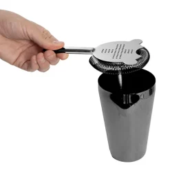 Cocktail Shaker 5PC Set Metallic Black