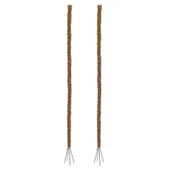 Coconut Fibre Bendable Pole Pack 2 Brown (91.5cmH)