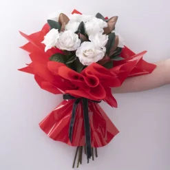 Coloured Cellophane 40 micron Red (50x70cm) Pack 150