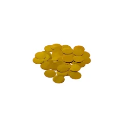 Confetti Round Shape 25g Bag (1.5cmD) Gold