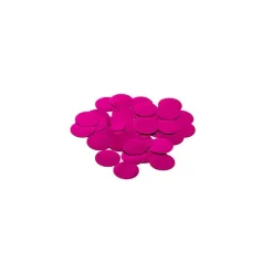 Confetti Round Shape 25g Bag (1.5cmD) Metallic Hot Pink