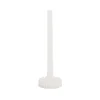 Contemporary Fluted Taper Dinner Candle (10Dx30cmH) White