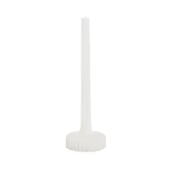Contemporary Fluted Taper Dinner Candle (10Dx30cmH) White