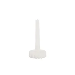 Contemporary Fluted Taper Dinner Candle (10Dx20cmH) White
