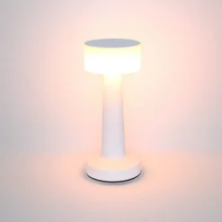 Cordless Designer LED Table Lamp Matte White (21cmH)