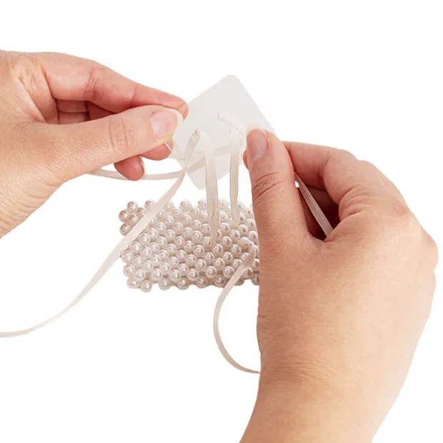 Corsage Bracelet Buckle Pack 10 Clear (3.8x3.2cmH)