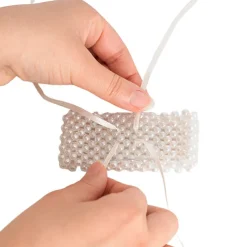 Corsage Bracelet Buckle Pack 10 Clear (3.8x3.2cmH)