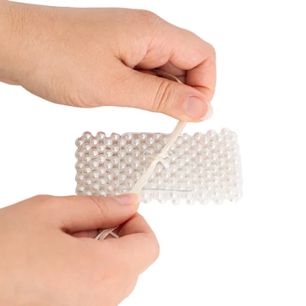 Corsage Bracelet Buckle Pack 10 Clear (3.8x3.2cmH)