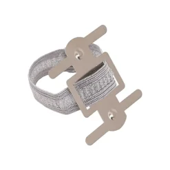 Corsage Wrist Bracelet Elastic Wristlets Pack4 Silver (8cmL)