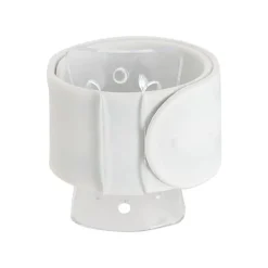 Corsage Wrist Bracelet Pack 2 Slap Snap White (21cmLx2.5cmH)