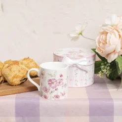 Cosmos Coffee Mug Gift Set Fuchsia (12x8.6cm)