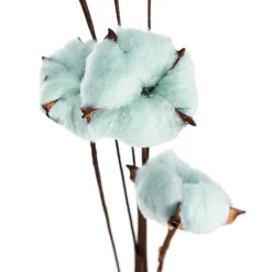 Cotton Branch 6 Heads Soft Blue (Head Size 5cm x 85cmH)
