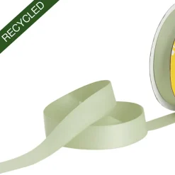 Cotton Ribbon Recycled rPET Material Deep Sage (25mmx25m)