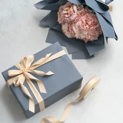 Cotton Ribbon Recycled rPET Material Blush (25mmx25m)