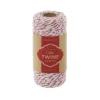 Cotton Twine 2mm X 100m Metallic Red White