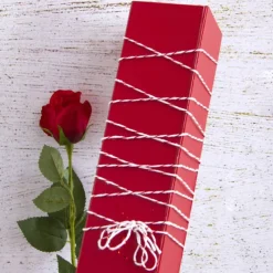 Cotton Twine 2mm X 100m Metallic Red White