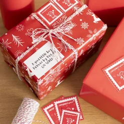 Cotton Twine 2mm X 100m Metallic Red White