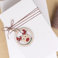 Cotton Twine 2mm X 100m Red Green White