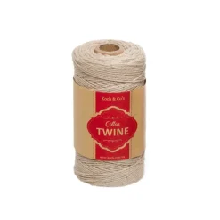 Cotton Twine 12ply 1.2mm X 100m Natural