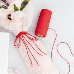 Cotton Twine 12ply 1.2mm X 100m Red